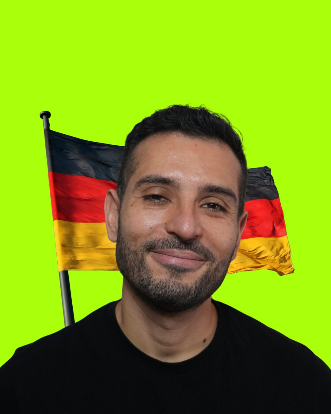 Marwan, German teacher, smiling